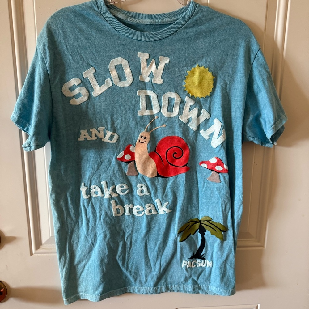 PacSun Blue Graphic T-Shirt